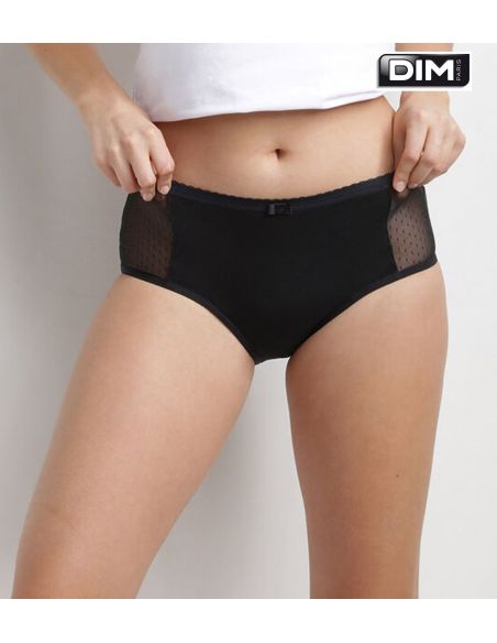 Pack 2 Bragas Culotte menstruales encaje lavable Dim algodon organico FLUJO ABUNDANTE