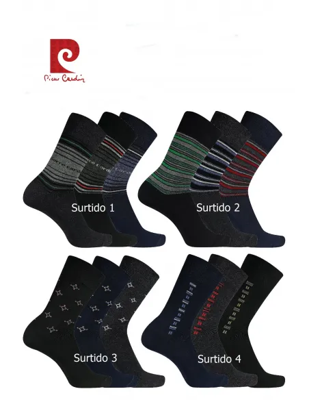 Pack 3 calcetines caballero Pierre cardin Premium