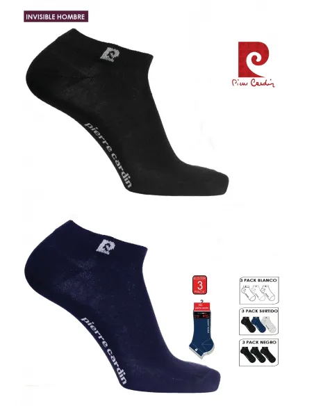 Pack 3 calcetines tobillero Top caballero  Pierre cardin Premium