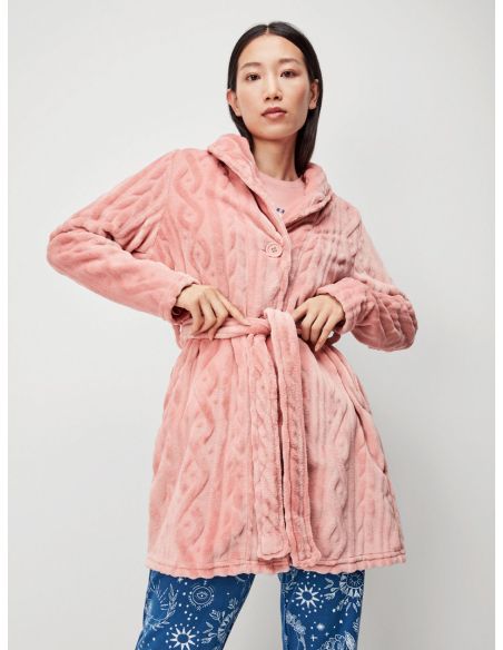 Bata larga rosa polar de Gisela