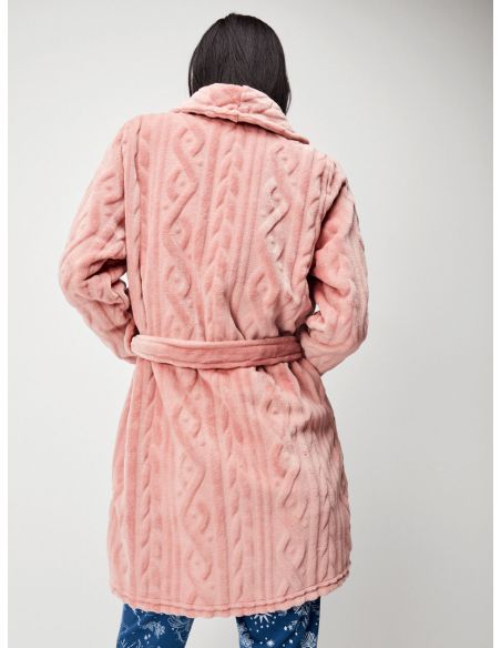 Bata larga rosa polar de Gisela