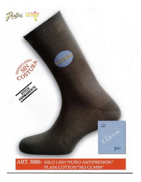 Pack 3 Calcetines Puño Antipresión Primavera Caballero