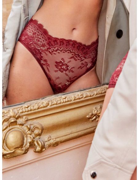 Braga alta de  encaje  floral mujer