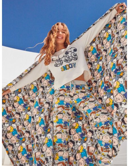 Pijama de Snoopy mujer estampado algodon