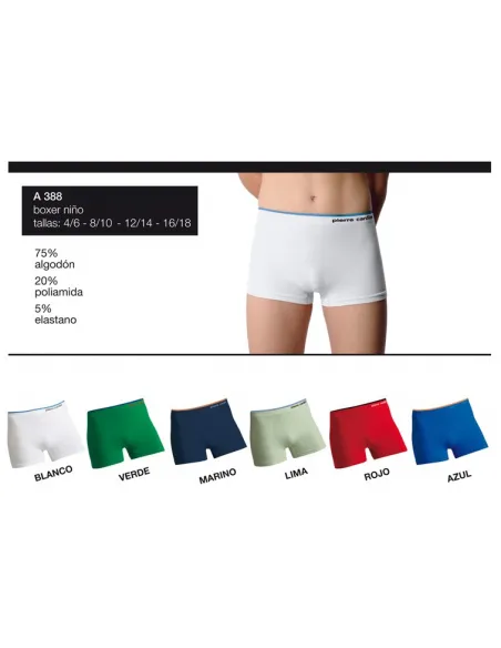 Pack 6 Boxer Niño Pierre Cardin
