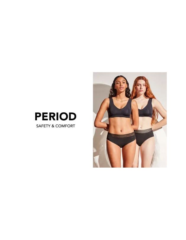 Braguita menstrual en tejido  media absorción