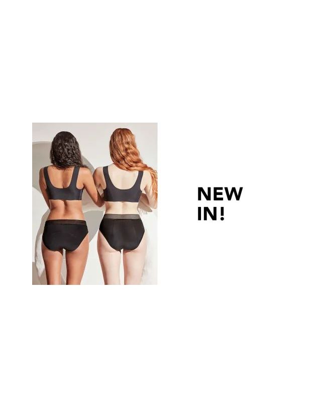 Braguita alta menstrual en tejido  alta absorción