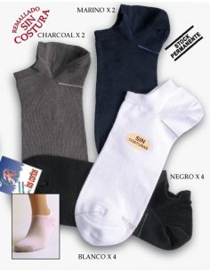 Pack 6 Calcetines Tobillero Sport  Hombre Surtido