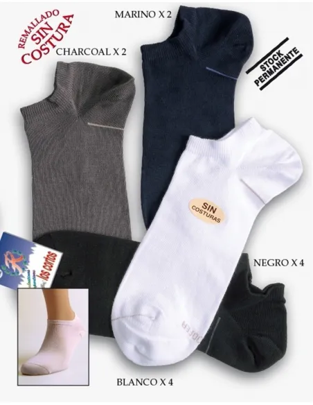 Pack 6 Calcetines Tobillero Sport  Hombre Surtido