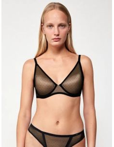 Sujetador bralette de capacidad y aros en tejido pumetti