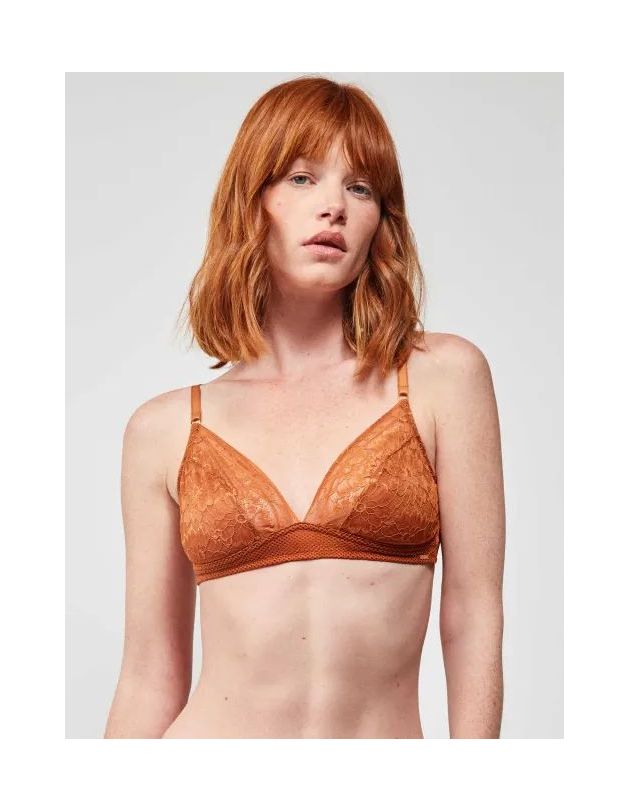 Sujetador triangular sin aro ni foam en encaje...