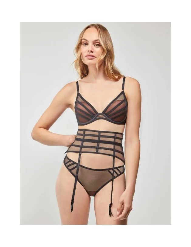 Liguero semitransparente con diseño delicado