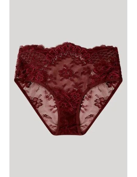 Braguita alta en tejido de encaje refinado