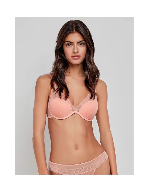 Sujetador bralette en tejido de encaje