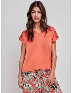 Camiseta tejido satinado gisela