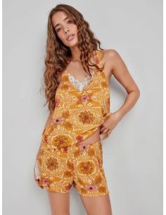 Pijama corto estampado gisela