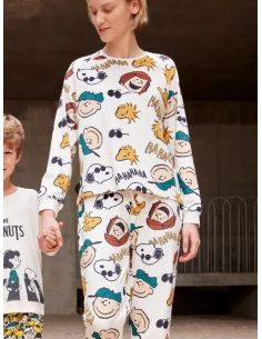 Conjunto pijama en polar elástico Peanuts gisela