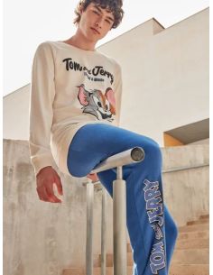 Conjunto pijama Tom & Jerry en punto interlock gisela