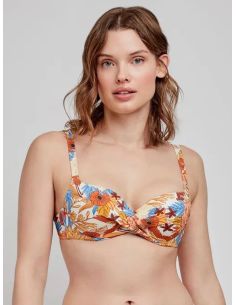 Top bikini capacidad estampado floral