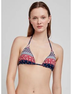 Top bikini triangular y reversible sin aro