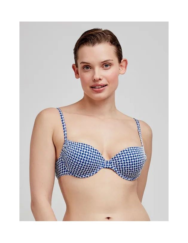 Top bikini tejido estructura