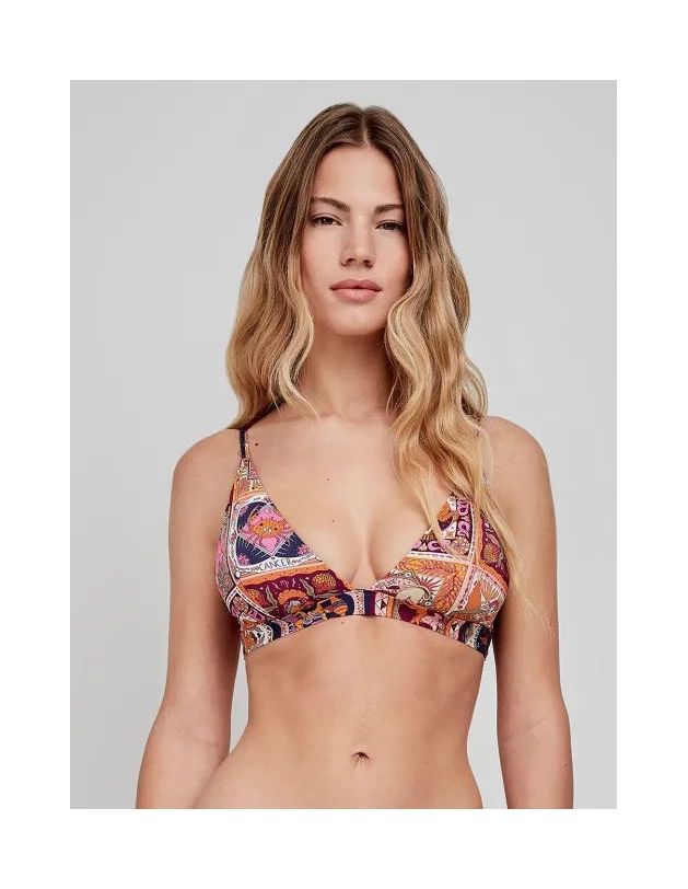 Top bikini triangular sin aro y foam extraíble