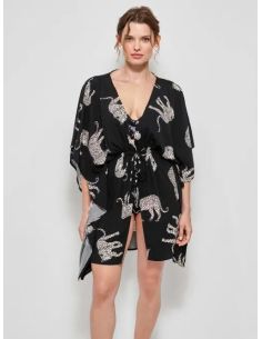 Caftán estampado jaguar