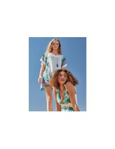 Caftán detalle de borlas