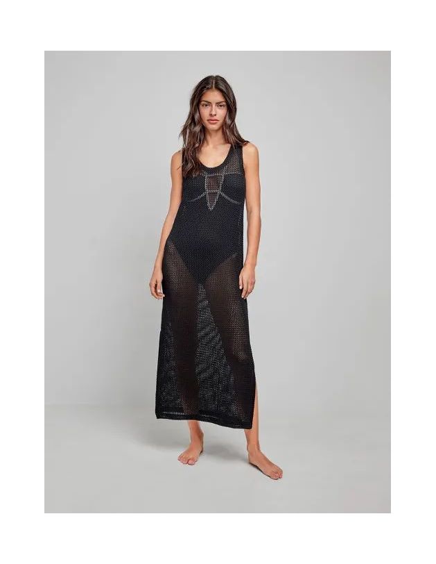 Vestido largo crochet