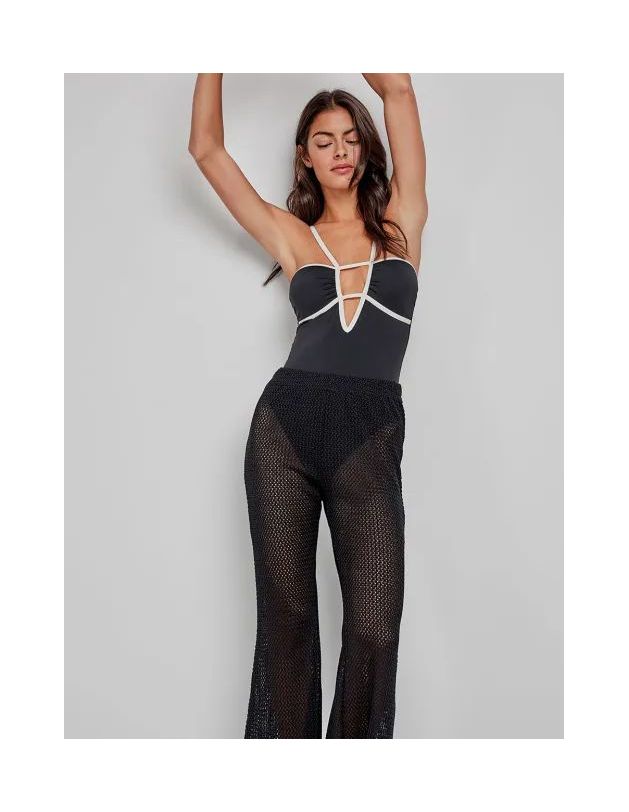 Pantalón largo crochet