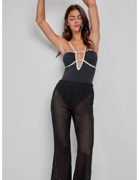 Pantalón largo crochet