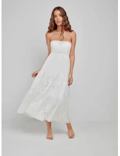 Vestido multiway algodón bordado