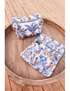 Neceser estampado floral
