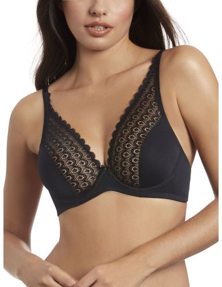 Sujetador selene con aros forma en V encaje