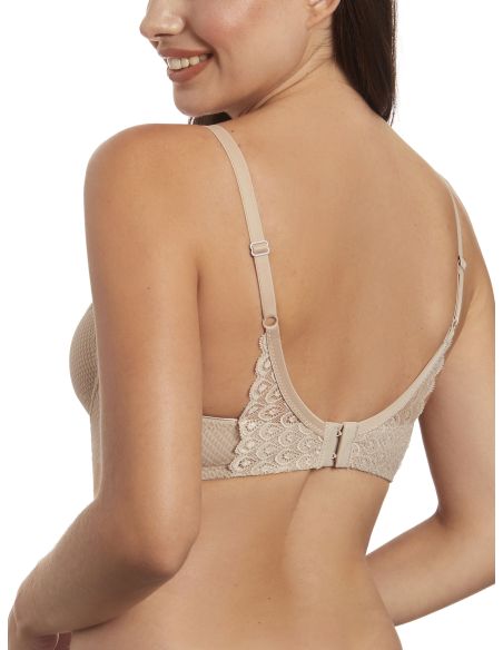 Sujetador selene con aros forma en V encaje