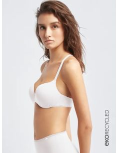 Sujetador clásico copas continuas en microfibra reciclada