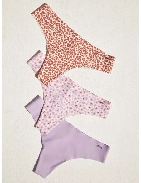 Pack surtido de 3 braguitas brasileñas elegantes