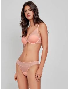 Sujetador bralette en tejido de encaje
