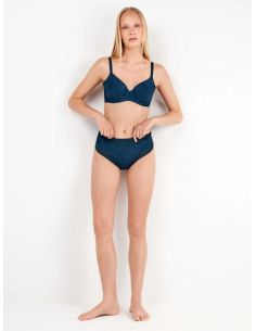 Sujetador de capacidad en tono azul petróleo