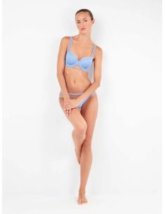 Sujetador capacidad encaje azul