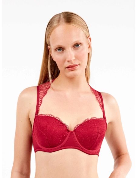 Sujetador balconette tirantes desmontables