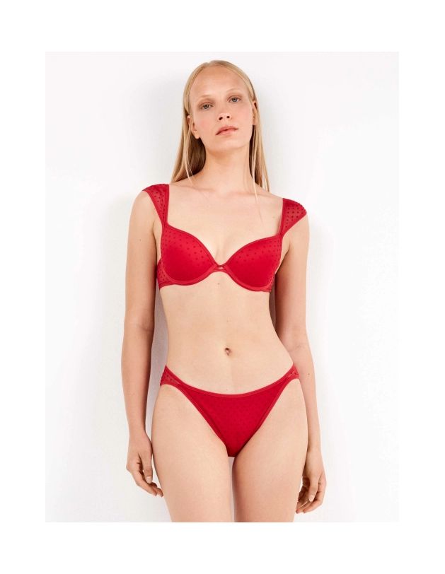 Sujetador push up en tul plumetti