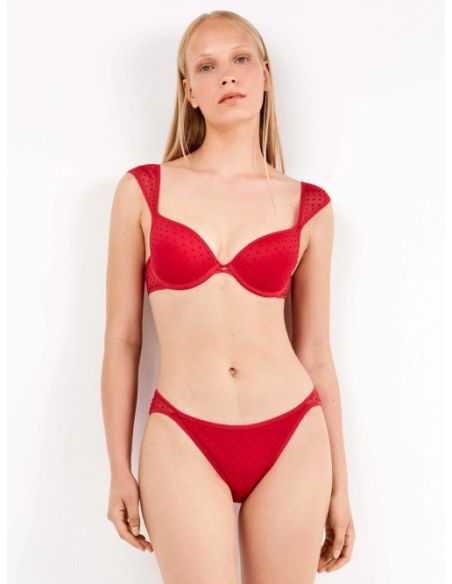 Sujetador push up en tul plumetti