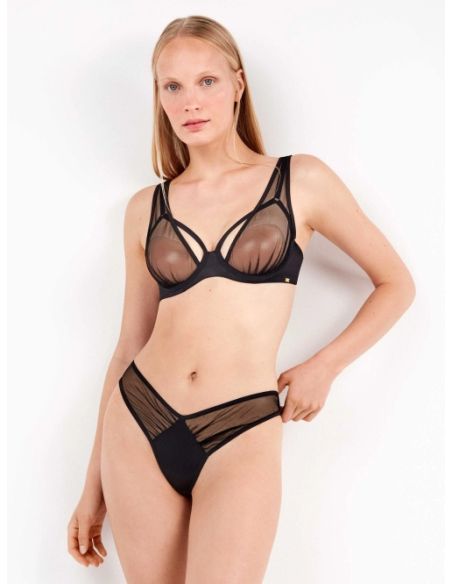 Sujetador en tul transparente