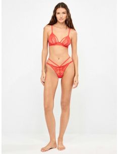 Sujetador triangular de encaje con aro gisela