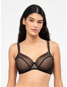 Sujetador capacidad reductor de axila con jacquard...