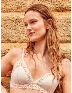 Sujetador triangular sin aro encaje gisela