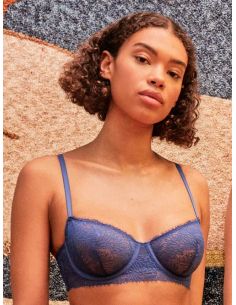 Sujetador balconette encaje sin relleno gisela