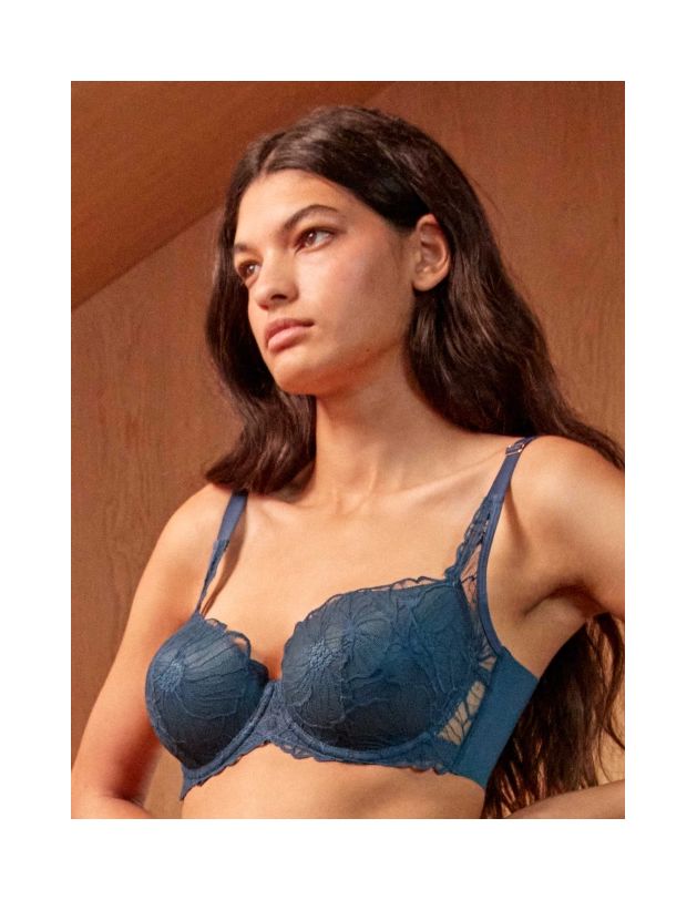 Sujetador capacidad reductor encaje floral