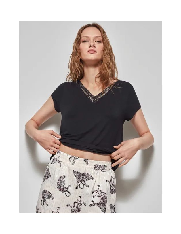 Camiseta lisa manga corta